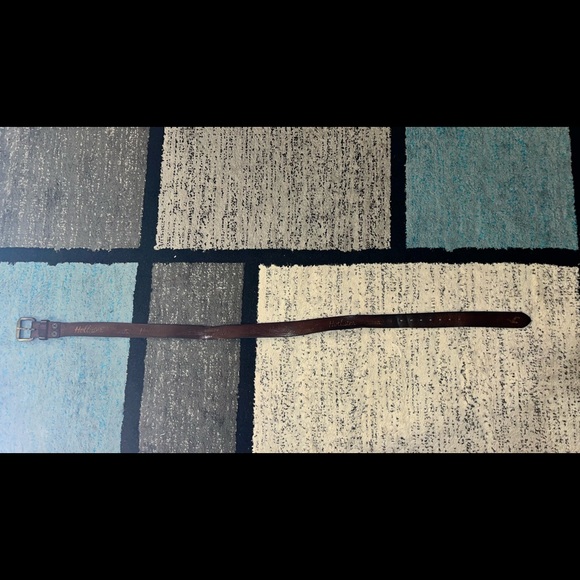 Genuine rawhide leather Hollister belt RUGGED! - Picture 2 of 11